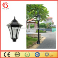 Aluminium alloy euro market garden solar led lamp post lights